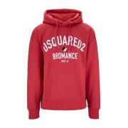 Hoodie met trekkoord Dsquared2 , Red , Heren