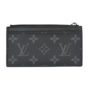 Pre-owned Fabric wallets Louis Vuitton Vintage , Black , Heren