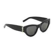 Klassieke Zwarte Zonnebril Saint Laurent , Black , Dames