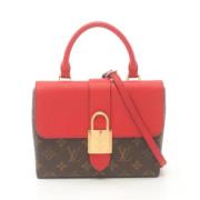 Pre-owned Canvas handbags Louis Vuitton Vintage , Red , Dames