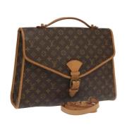 Pre-owned Canvas handbags Louis Vuitton Vintage , Brown , Dames