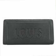 Pre-owned Leather wallets Louis Vuitton Vintage , Black , Heren