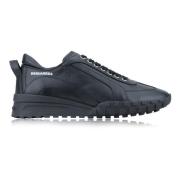 Leren Vetersneakers voor Heren Dsquared2 , Black , Heren