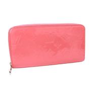 Pre-owned Leather wallets Louis Vuitton Vintage , Pink , Dames