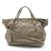 Pre-owned Leather totes Louis Vuitton Vintage , Gray , Dames