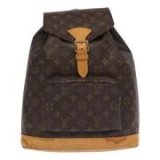 Pre-owned Canvas backpacks Louis Vuitton Vintage , Brown , Dames