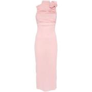 Elegant Pink Silk Dress Magda Butrym , Pink , Dames