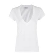 V-hals top in trendy stijl Dondup , White , Dames