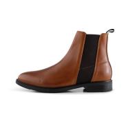 Linea chelsea boot leer - TAN Shoe the Bear , Brown , Heren