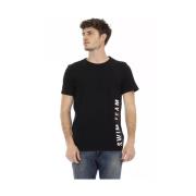 Zwart katoenen T-shirt voor mannen Bikkembergs , Black , Heren