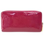 Pre-owned Leather wallets Louis Vuitton Vintage , Pink , Dames