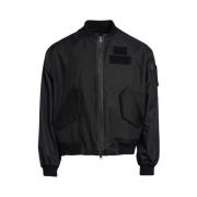 Ademende Bomberjack met Waterdichte Rits Stutterheim , Black , Unisex