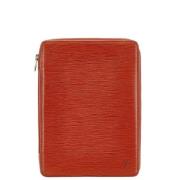 Pre-owned Leather wallets Louis Vuitton Vintage , Red , Dames