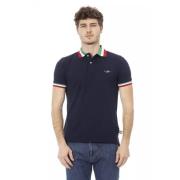 Luxe Polo Shirt Blauw Katoen Mannen Baldinini , Blue , Heren