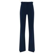 Blauwe Smoking Design Broek Elisabetta Franchi , Blue , Dames