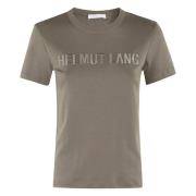 Slim Logo T-shirt Helmut Lang , Green , Dames