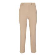 Stretch gabardine broek in hennepkleur Incotex , Brown , Dames