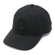 Kinderen Zwarte Hoeden met Kompas Logo Stone Island , Black , Heren