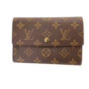 Pre-owned Canvas wallets Louis Vuitton Vintage , Brown , Dames