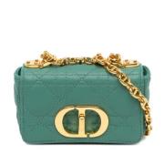 Pre-owned Leather crossbody-bags Dior Vintage , Green , Dames