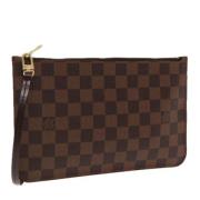 Pre-owned Canvas clutches Louis Vuitton Vintage , Brown , Dames