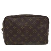 Pre-owned Canvas clutches Louis Vuitton Vintage , Brown , Dames