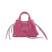 Pre-owned Leather balenciaga-bags Balenciaga Vintage , Pink , Dames