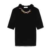 Zwarte T-shirts en Polos Paco Rabanne , Black , Dames