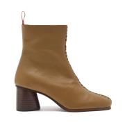 Geweven Lederen Booties Maliparmi , Yellow , Dames