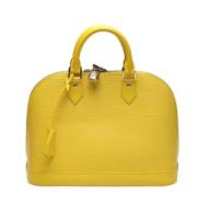 Pre-owned Leather louis-vuitton-bags Louis Vuitton Vintage , Yellow , ...