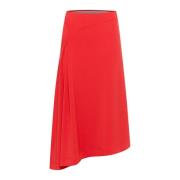 Asymmetrische Scharlaken Rok InWear , Red , Dames