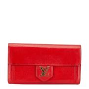 Pre-owned Leather wallets Louis Vuitton Vintage , Red , Dames