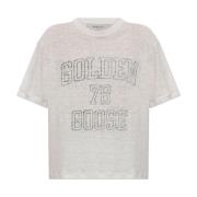 Zwarte T-shirts en Polos Golden Goose , Black , Dames