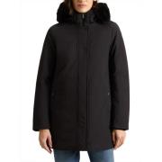 Zwarte Donsbont Parka Jas Woolrich , Black , Dames