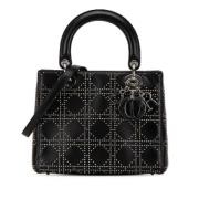 Pre-owned Leather handbags Dior Vintage , Black , Dames