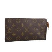 Pre-owned Canvas pouches Louis Vuitton Vintage , Brown , Dames