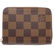 Pre-owned Canvas wallets Louis Vuitton Vintage , Brown , Dames