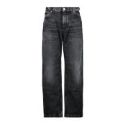 Klassieke Cargo Jeans Lente-Zomer 2025 Versace , Black , Heren