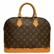 Pre-owned Canvas handbags Louis Vuitton Vintage , Brown , Dames