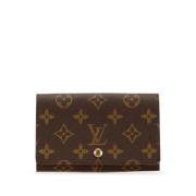 Pre-owned Canvas wallets Louis Vuitton Vintage , Brown , Dames