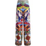 Multikleur Wijde Pijp Broek met Rits Alice + Olivia , Multicolor , Dam...