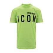 Heren Slip-On T-Shirt Dsquared2 , Green , Heren