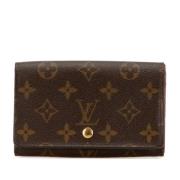 Pre-owned Leather wallets Louis Vuitton Vintage , Brown , Dames