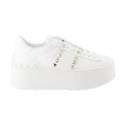 Rockstud Platform Sneakers Valentino Garavani , White , Dames