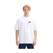 Gedrukte Oversized T-shirt | Freewear Wit Tom Tailor , White , Heren