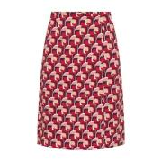 Poppy Jersey ROK Maliparmi , Red , Dames