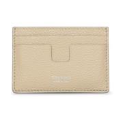 Elegante Leren Kaarthouder Organiser Tom Ford , Beige , Heren