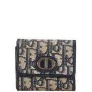 Pre-owned Canvas wallets Dior Vintage , Blue , Dames