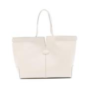 Stijlvolle Di Bag Folio Tote Tas Tod's , White , Dames