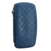 Pre-owned Leather clutches Louis Vuitton Vintage , Blue , Dames